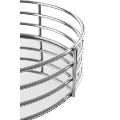 Silver Round Decorative Tray