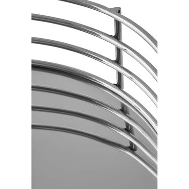 Silver Round Decorative Tray