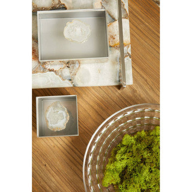 Clear Glass Ridged Rounded Bowl
