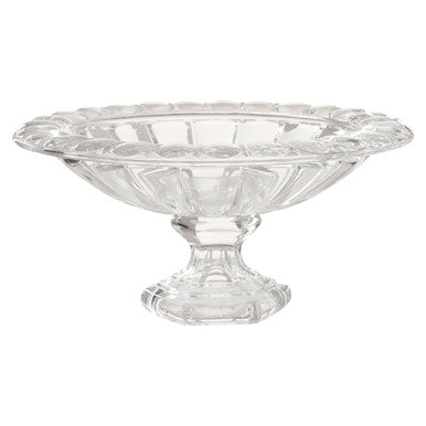 Glass Fruit Bowl with Wide Lip