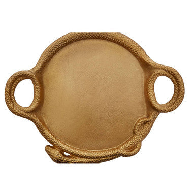 Gold Serpent Curve Decorative Tray