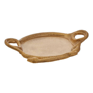 Gold Serpent Curve Decorative Tray