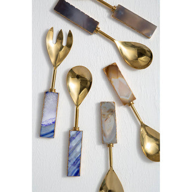Blue Warm Metallic Serving Set