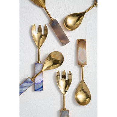 Grey and Gold Serving Set