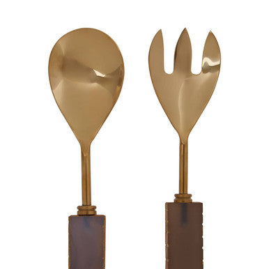 Grey and Gold Serving Set
