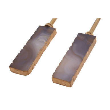 Grey and Gold Serving Set