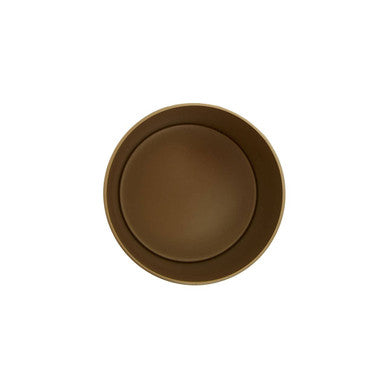 Gold Aluminium Bathroom Jar with Line Effect