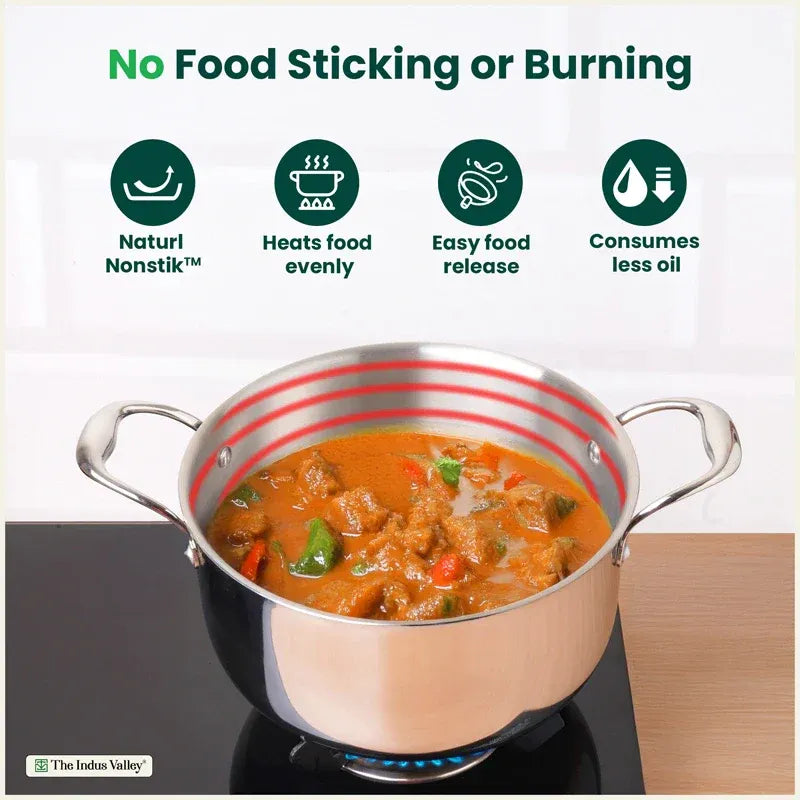 Triply Premium Stainless Steel Casserole Biryani Pot