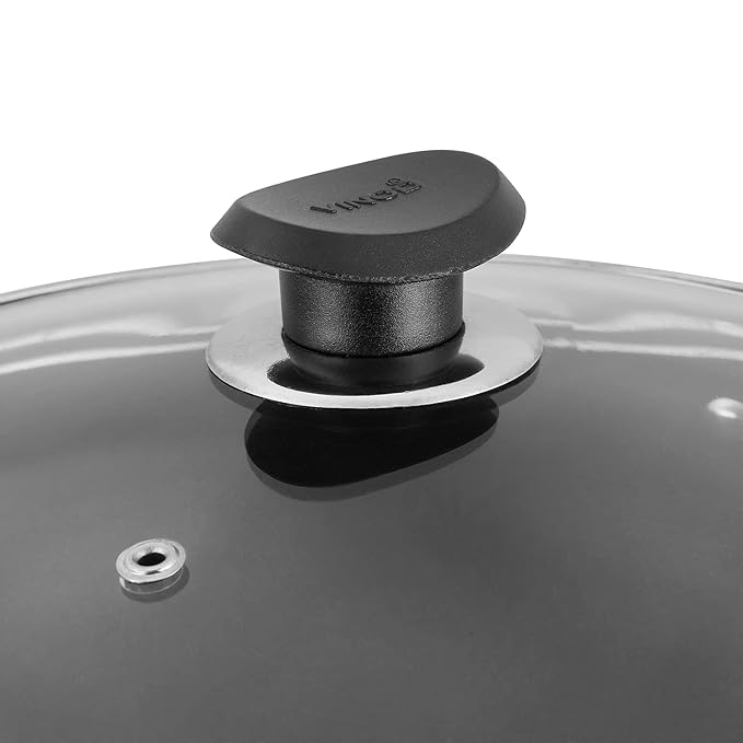 Non Stick Deep Kadhai with Glass Lid - 4.1 L, 26 cm, 3 mm Thick, 3 Layer Coating