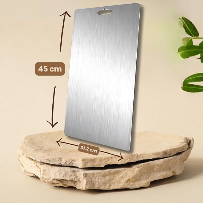 Extra Large Steel Chopping Board for Kitchen 45 X 31.2 cm