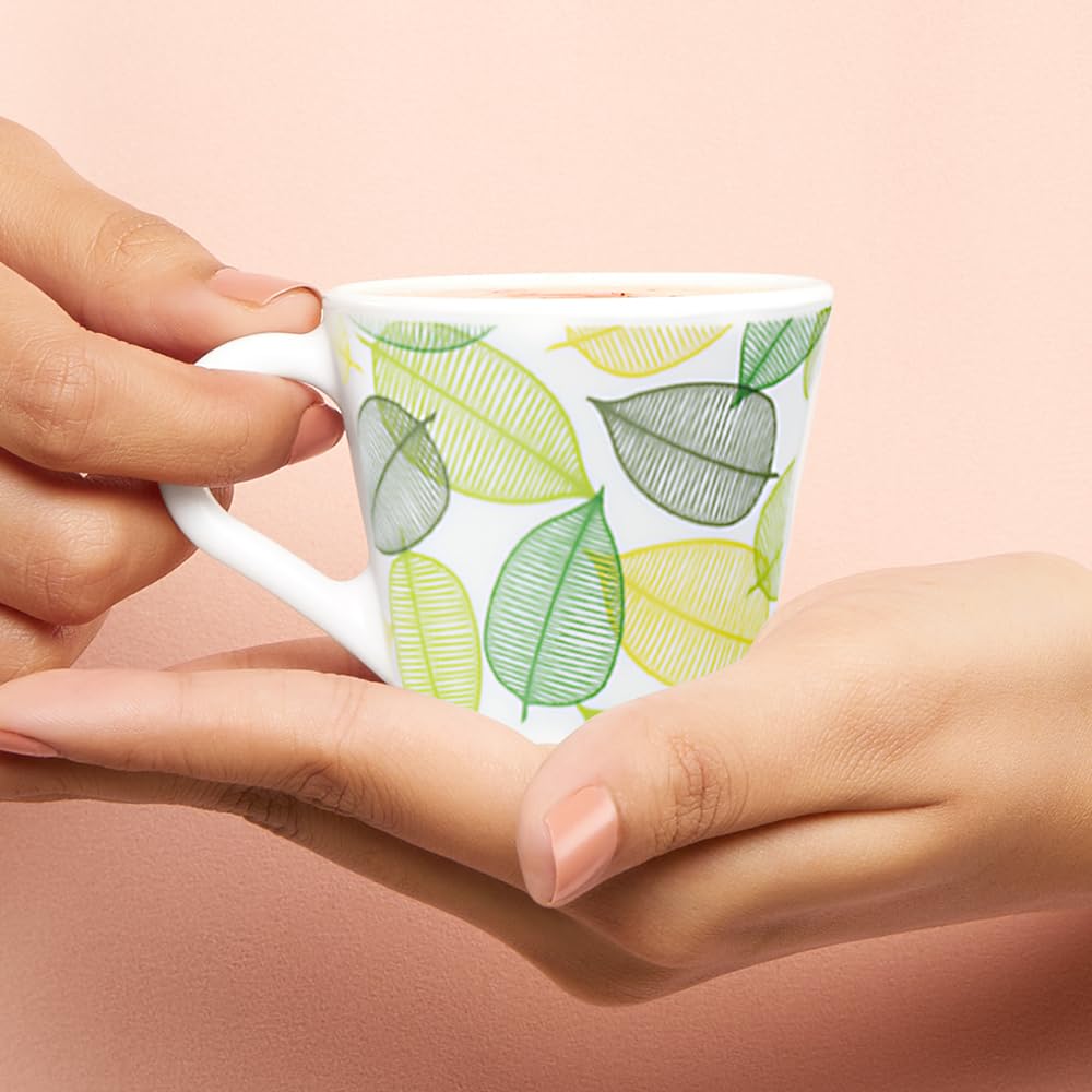Noma Opalware Mug, Set of 6 Tea/coffee Mugs, 110 ml Each