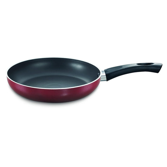 Induction Base Non-stick Aluminium Fry Pan, 26 cm, Red
