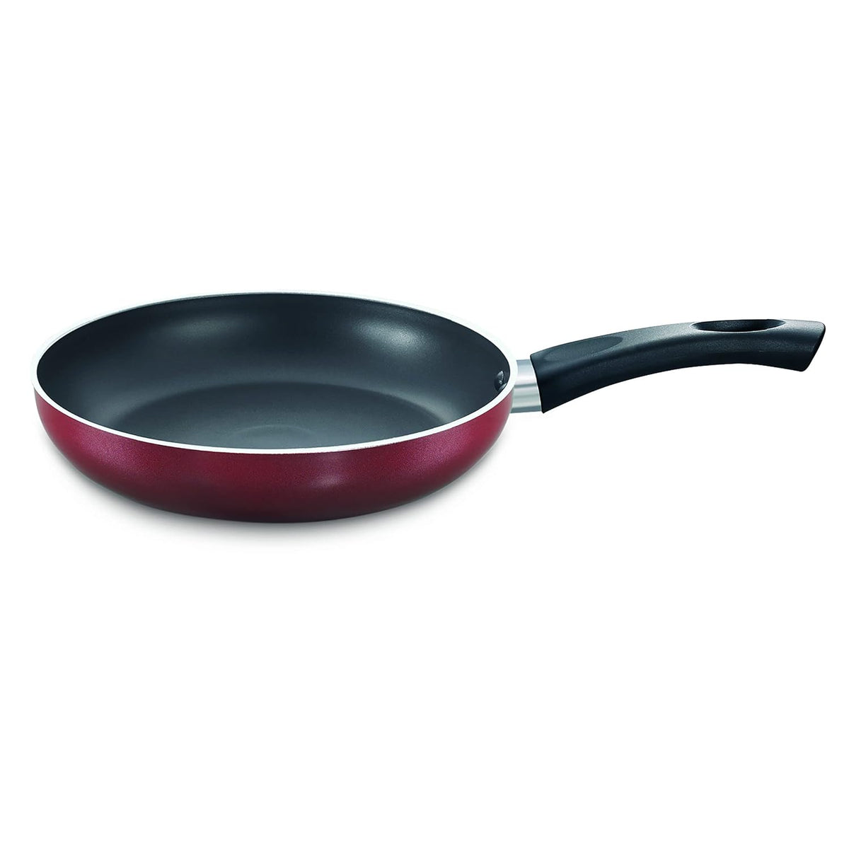 Induction Base Non-stick Aluminium Fry Pan, 24 cm, Red
