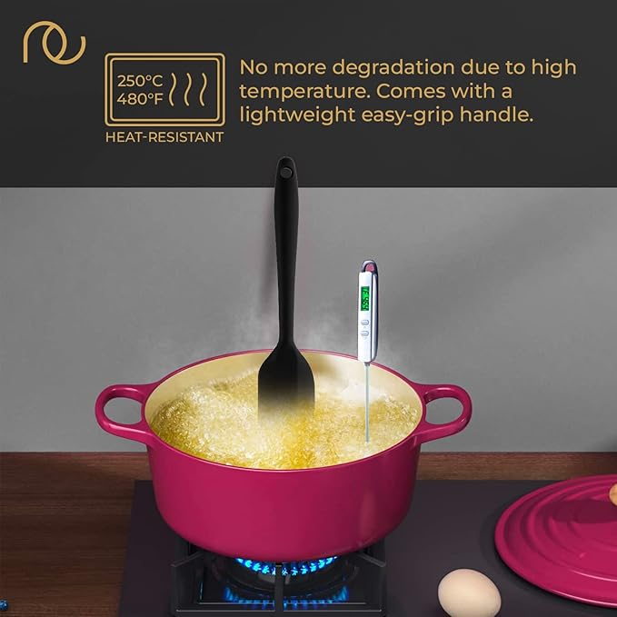 Set of 5 Spatulas, Black