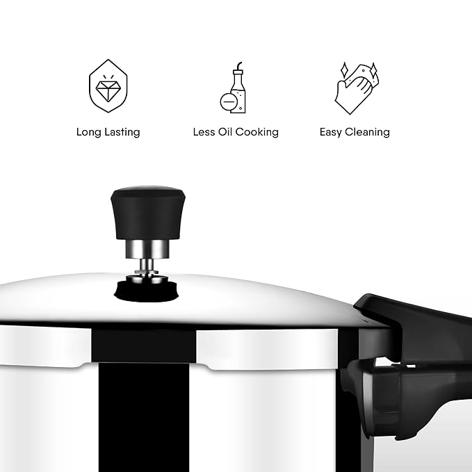 Cooker Triply Pressure Cooker Broad, Induction Cooker, Outer Lid Pressure Cooker 2.5 L
