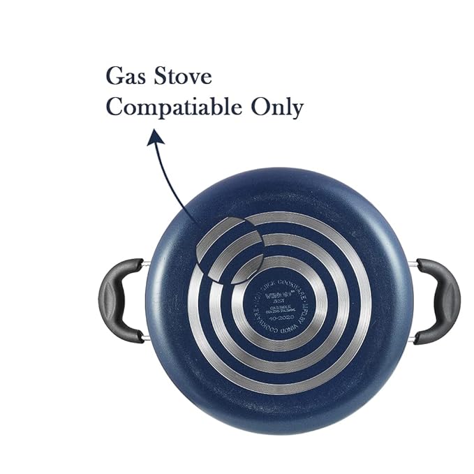 Aluminium Non Stick Saucepot With Glass Lid - 2.2 L, 18 cm, 3 mm Extra Thick, 3 Layer Coating