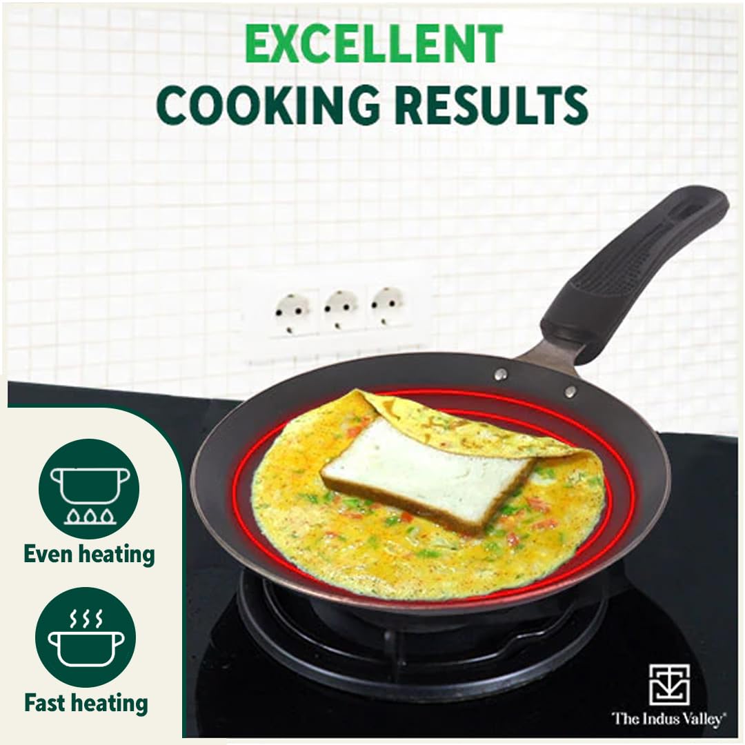 Pre-Seasoned Iron Omlette Pan With Bakelite Handle