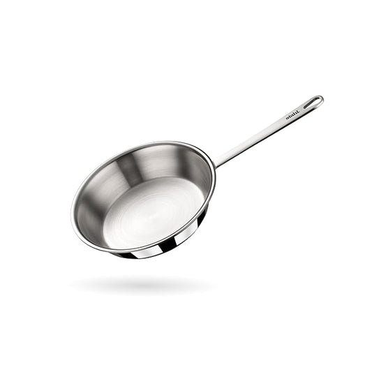 Triply Stainless Steel Mikro Frypan, Mini Frying Pan, 1 Omelette Pan, Induction & Gas Stove Compatible