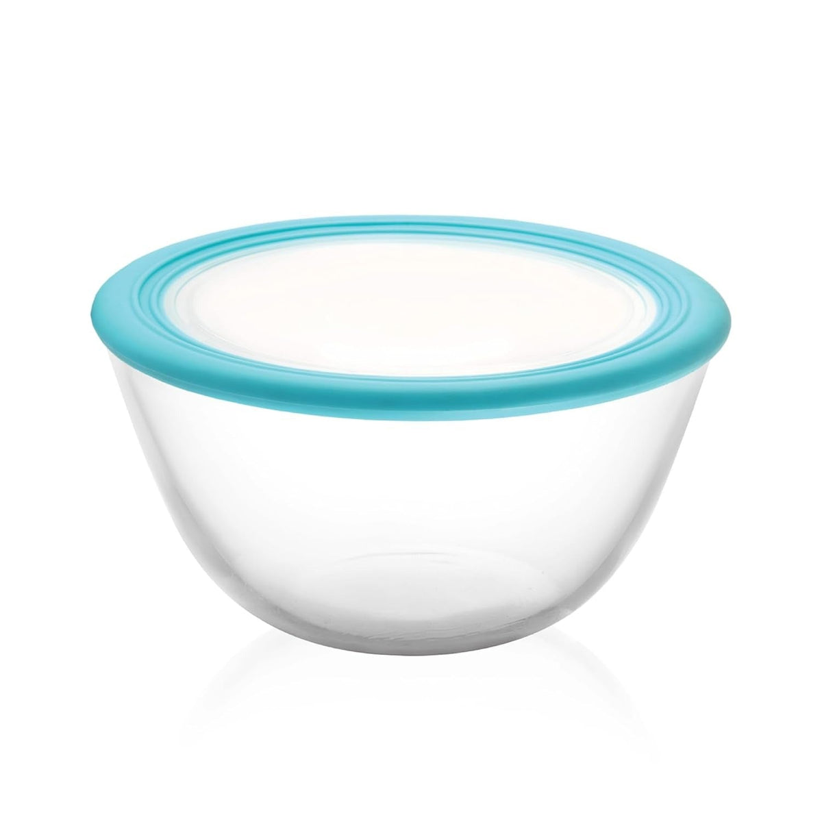 Toughened Glass Mixing Bowl Set Premium Lid 1000ml