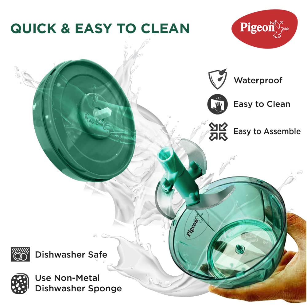Polypropylene Mini Handy and Compact Chopper With 3 Blades for Effortlessly Chopping Vegetables and Fruits