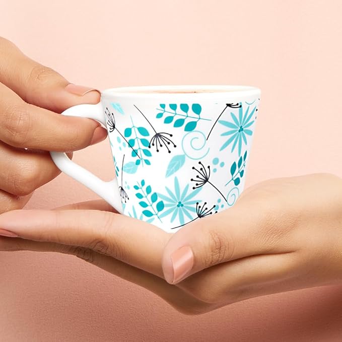 Stardust Opalware Mug, Set of 6 Tea/coffee Mugs, 110 ml Each