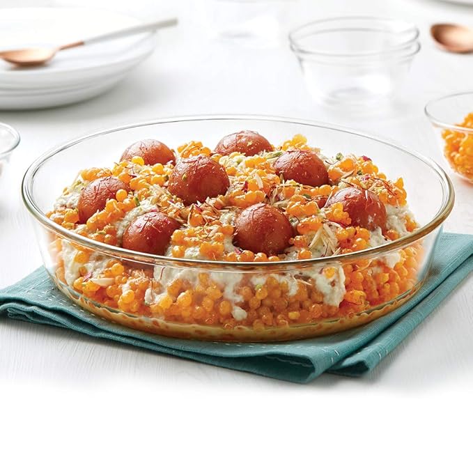 Round Glass Cake Dish, 2 L Pan, 26 cm