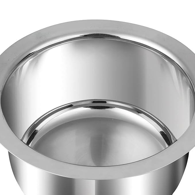 Stainless Steel 3 pc Tope Set with Capacity of 1 L, 1.4 L & 1.8 L with Stainless Steel Lids