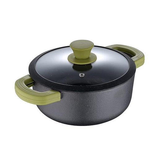 Cast Iron 24 cm Casserole, Pre-seasoned, 3.6 L Capacity