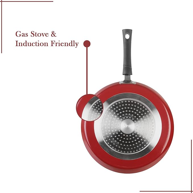 Popular Non Stick Dosa Tawa 25 cm with Sturdy Riveted and Bakelite Handle