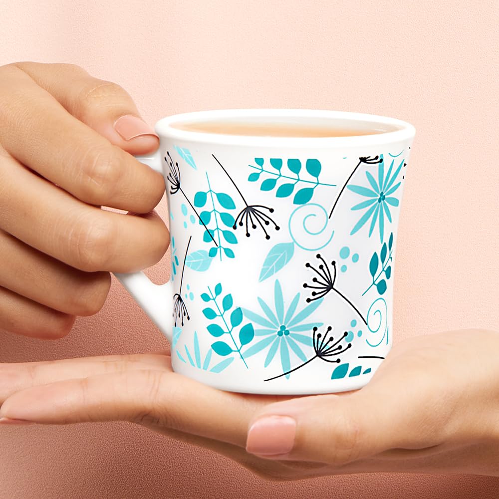 Stardust Opalware Mug, Set of 6 Pcs Tea/coffee Mugs, 160 ml Each