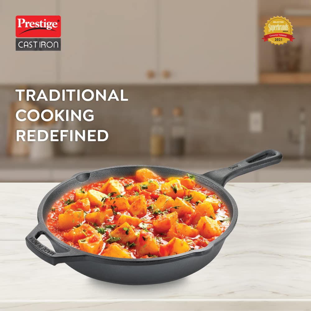 Cast Iron Fry Pan, 250 mm (Black)