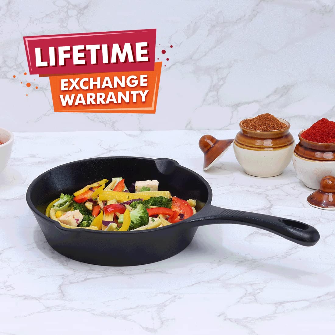 Pre Seasoned 19 cm Cast Iron Fry Pan