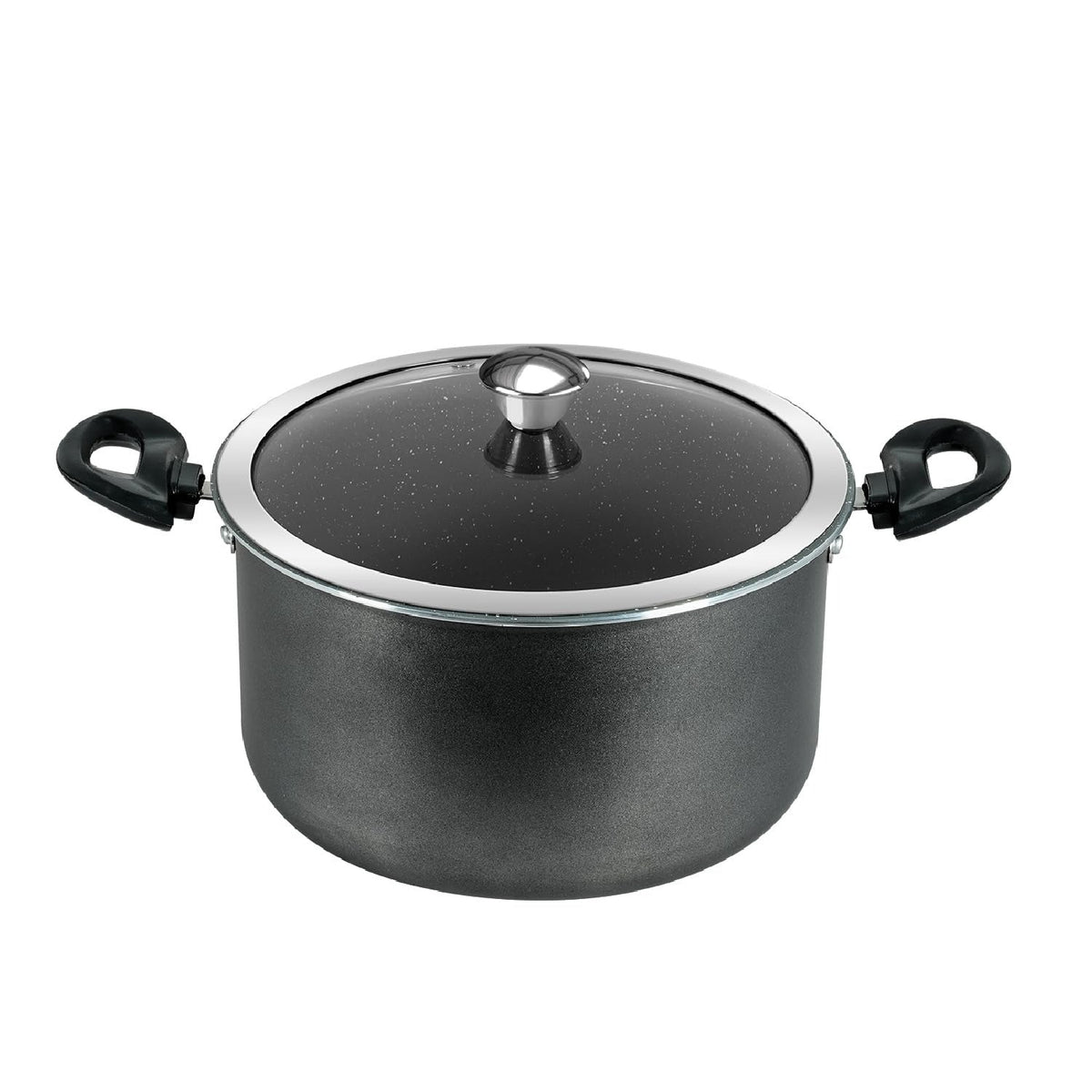 6L Non-Stick Biryani Pot with RIB Granite Coating Induction Friendly Aluminium