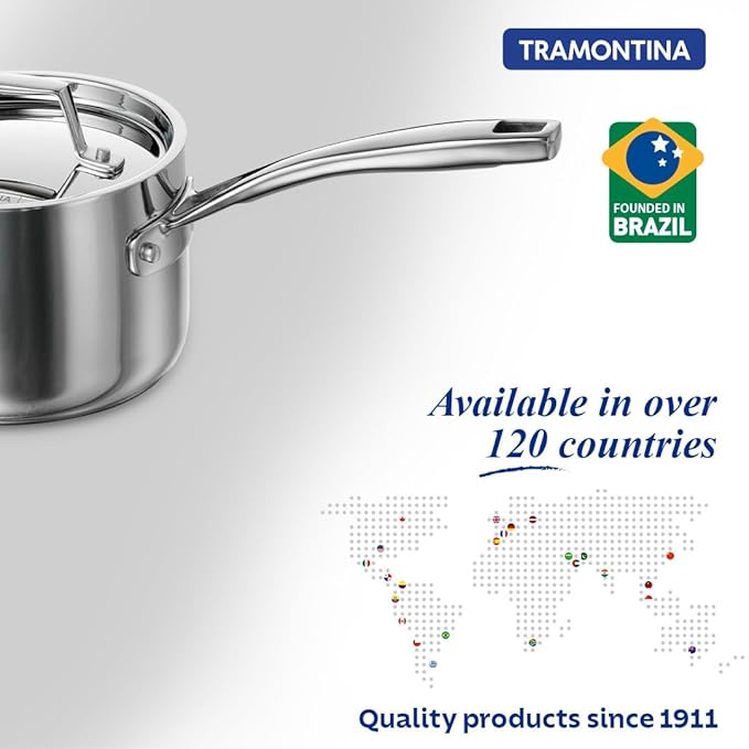 Triply 18 cm/2.9L Sauce Pan with SS 304 Lid