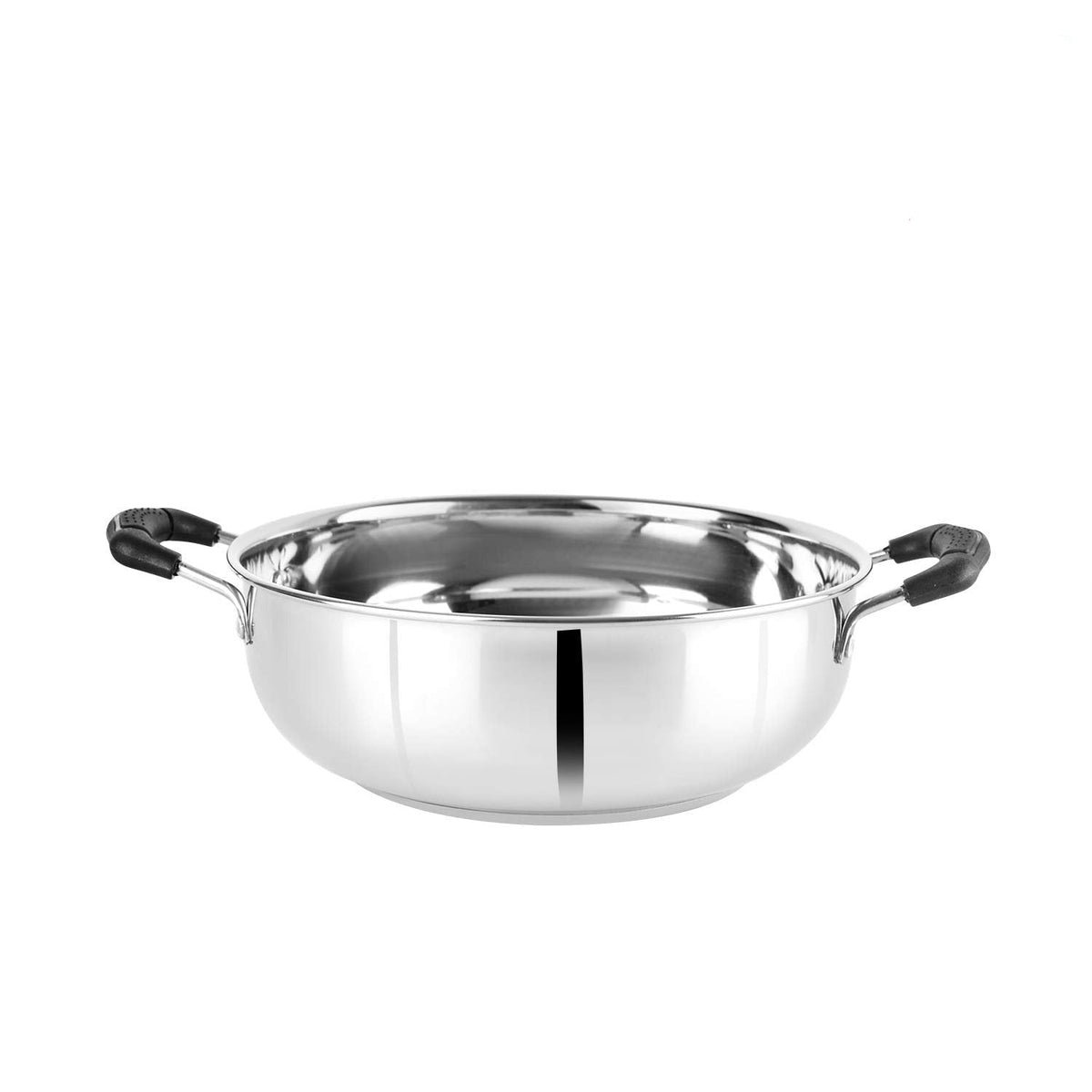 Induction Compatible Stainless Steel Kadhai - 3 L
