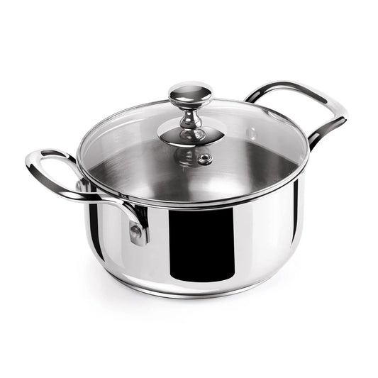 Tri-Ply Stainless Steel Casserole with Lid