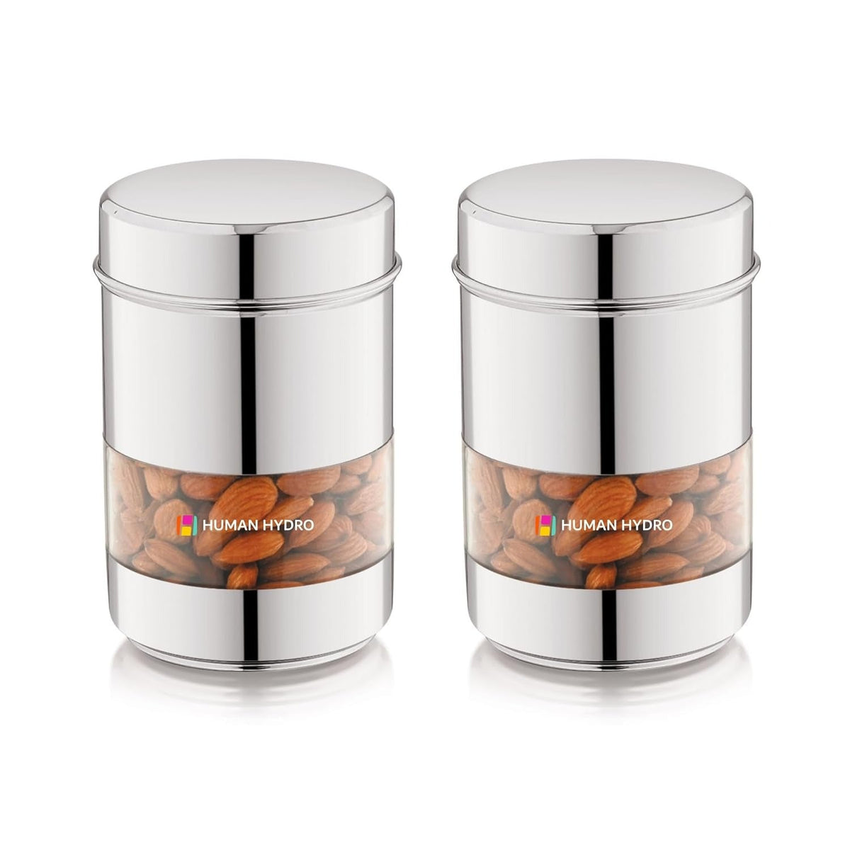 Stainless Steel Storage Containers Set of 2 (750 ml Each)