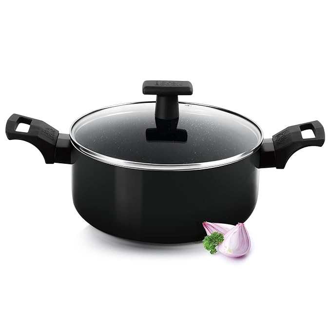 Induction Biryani Pot with Glass Lid, 22 cm, 3.5 L
