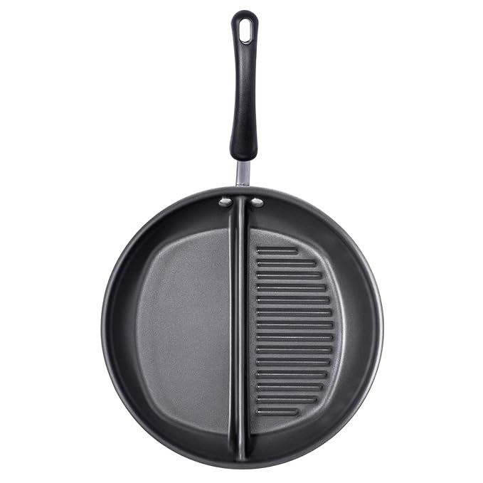 Non-Stick 30 cm Divided Grillpan/Twin Pan/Breakfast Pan/Multi-Snack Pan