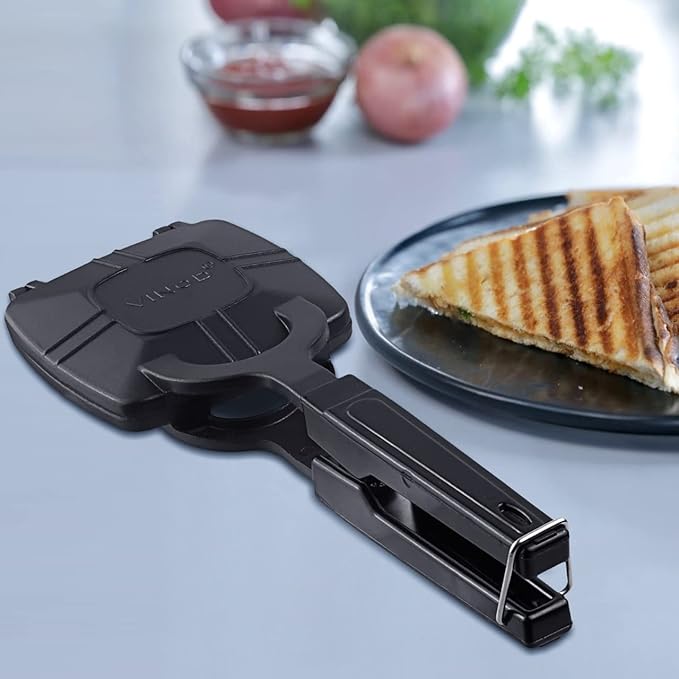 Non-stick Sandwich Toaster With Bakelite Handle Non Toxic, 3 mm Thickness