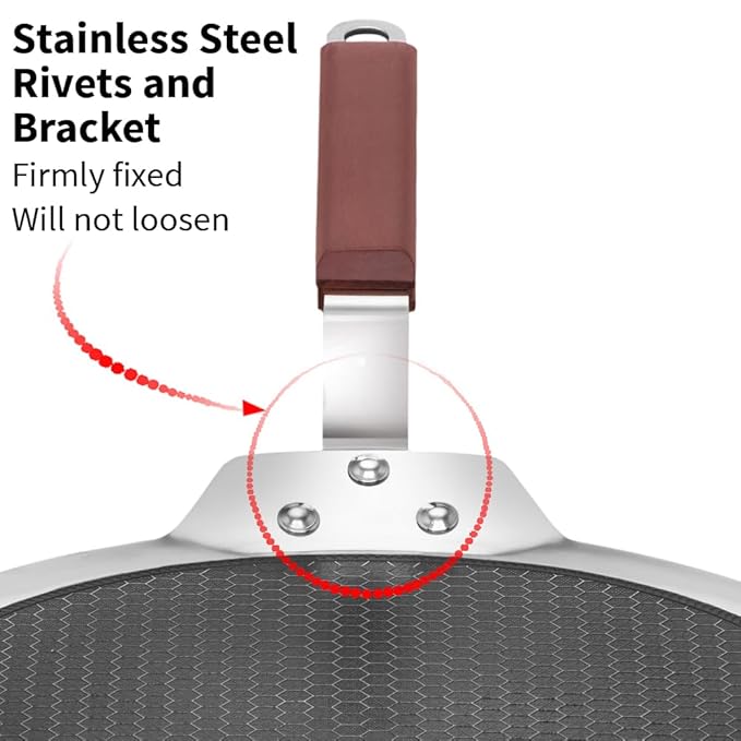 24 cm Paratha Tava, Triply Stainless Steel Shielded Nonstick Tawa