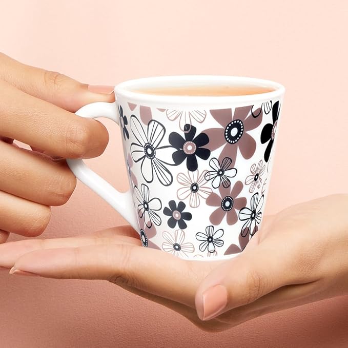 Macy Opalware Mug, Set of 6 Tea/coffee Mugs, 160 ml Each