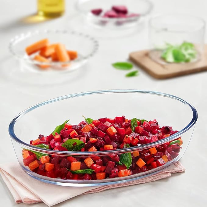 Glass Baking Dish, 1.6 L, Transparent, 1 Count