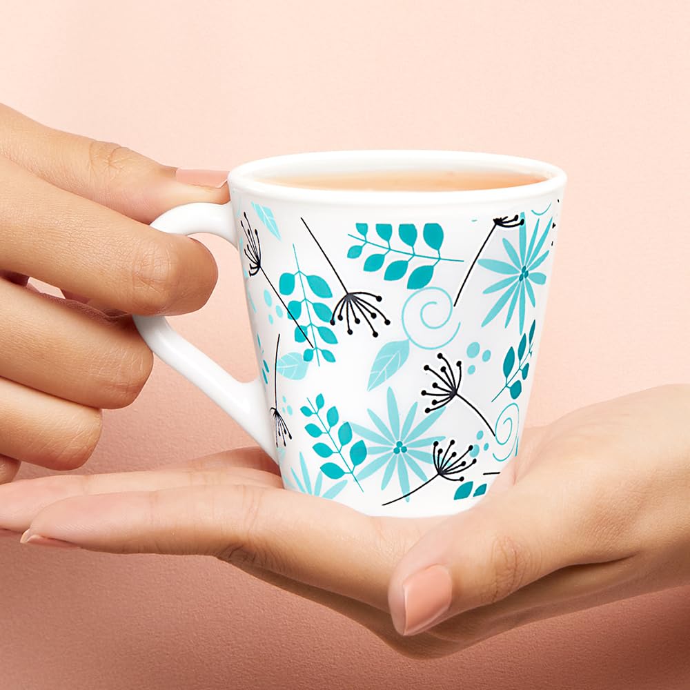 Stardust Opalware Mug, Set of 6 Tea/coffee Mugs, 160 ml Each