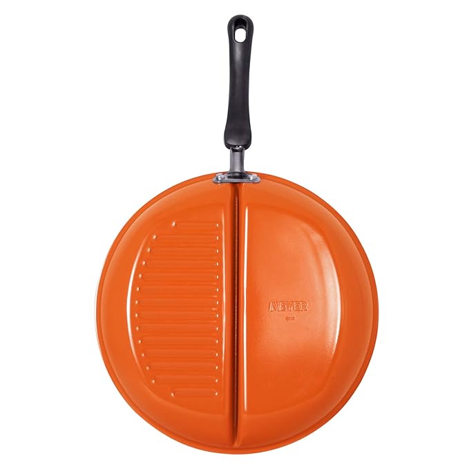 Non-Stick 30 cm Divided Grillpan/Twin Pan/Breakfast Pan/Multi-Snack Pan