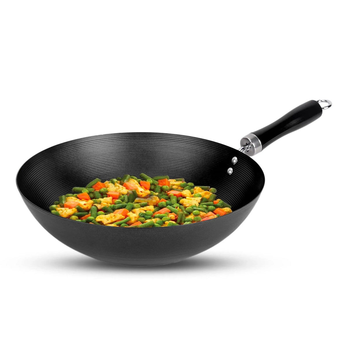 Non-Stick Carbon Steel Frying Pan 30 cm Soft-Touch Bakelite Handle PFOA Free