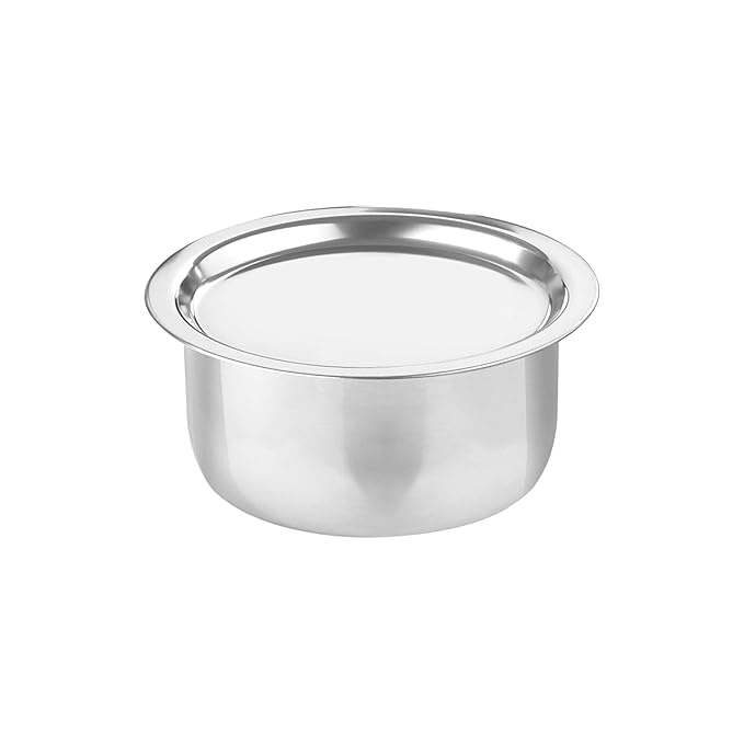 Triply Stainless Steel Induction Tope with Lid, 16 cm / 1.59 L