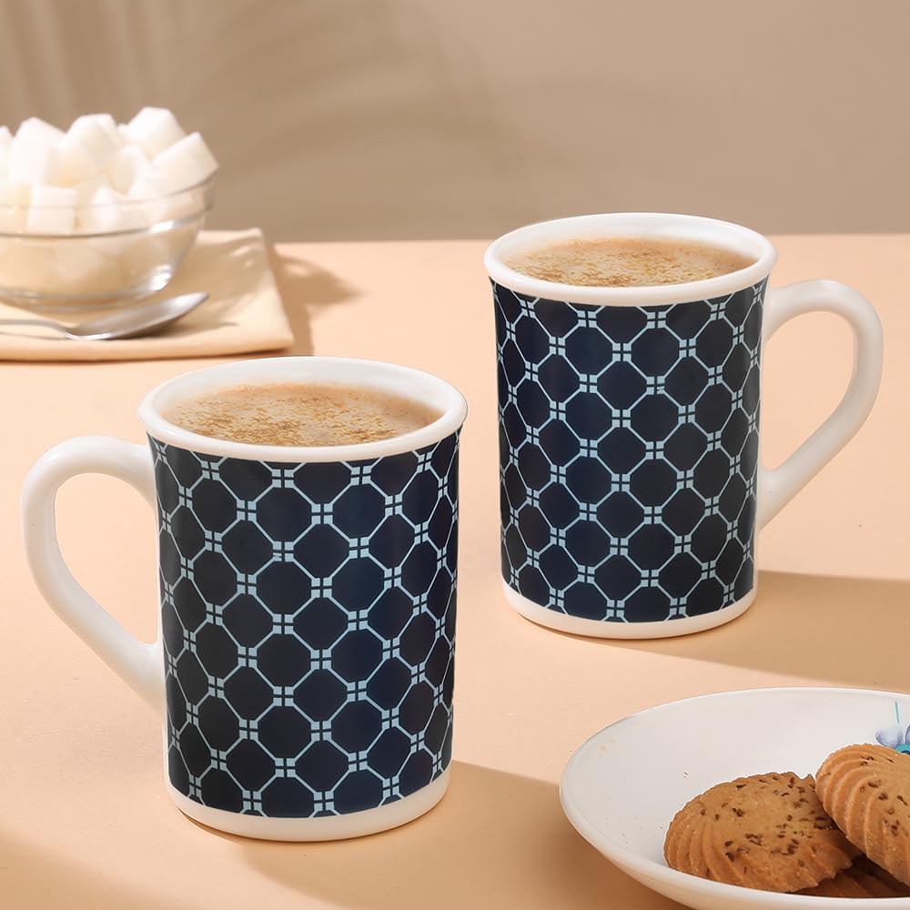 Opalware, Set of 2, 350 ml, Kazak, Blue Mug Set