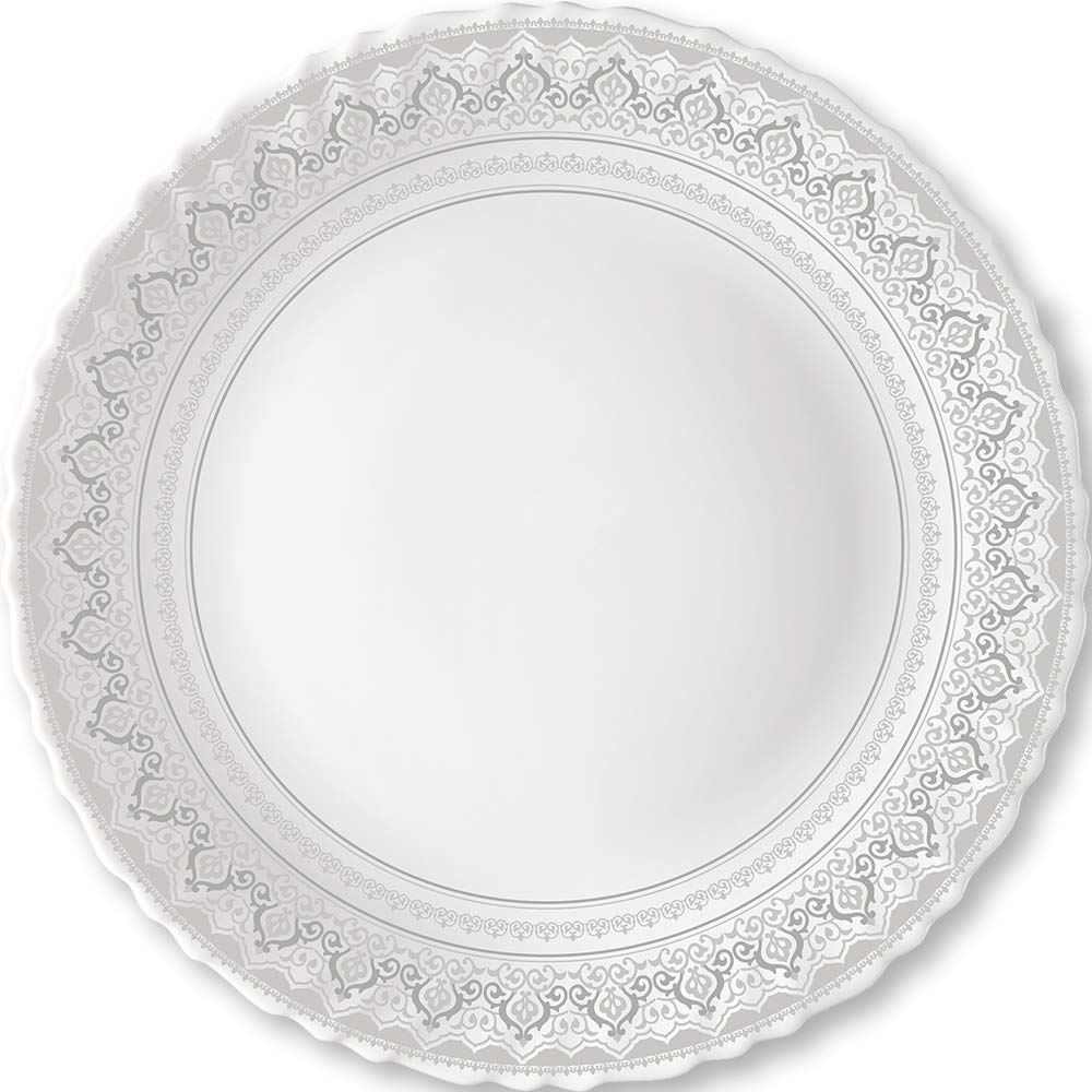 Opalware Classic Full Plate, White, 11 inch, Set of 6