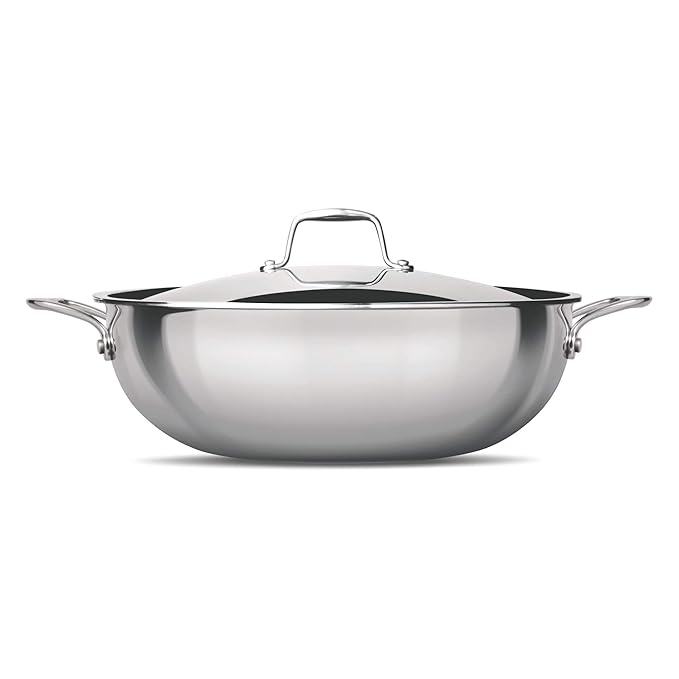 Triply Stainless Steel 28 cm Kadai With Lid, 4.6 L